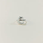 Elegant Crescent Moon Star Ring – jewelry (view 1)