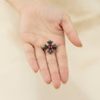Gothic Cross Gemstone Ring – jewelry (view 3)