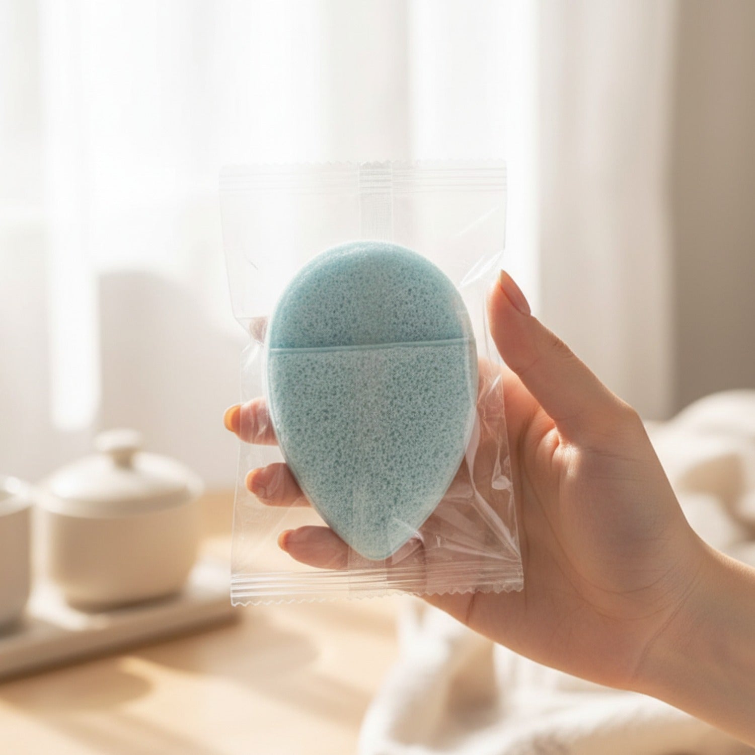 Seafoam Green Pumice Stone Exfoliator