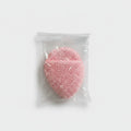 Pink Oval Textured Makeup Sponge Puff