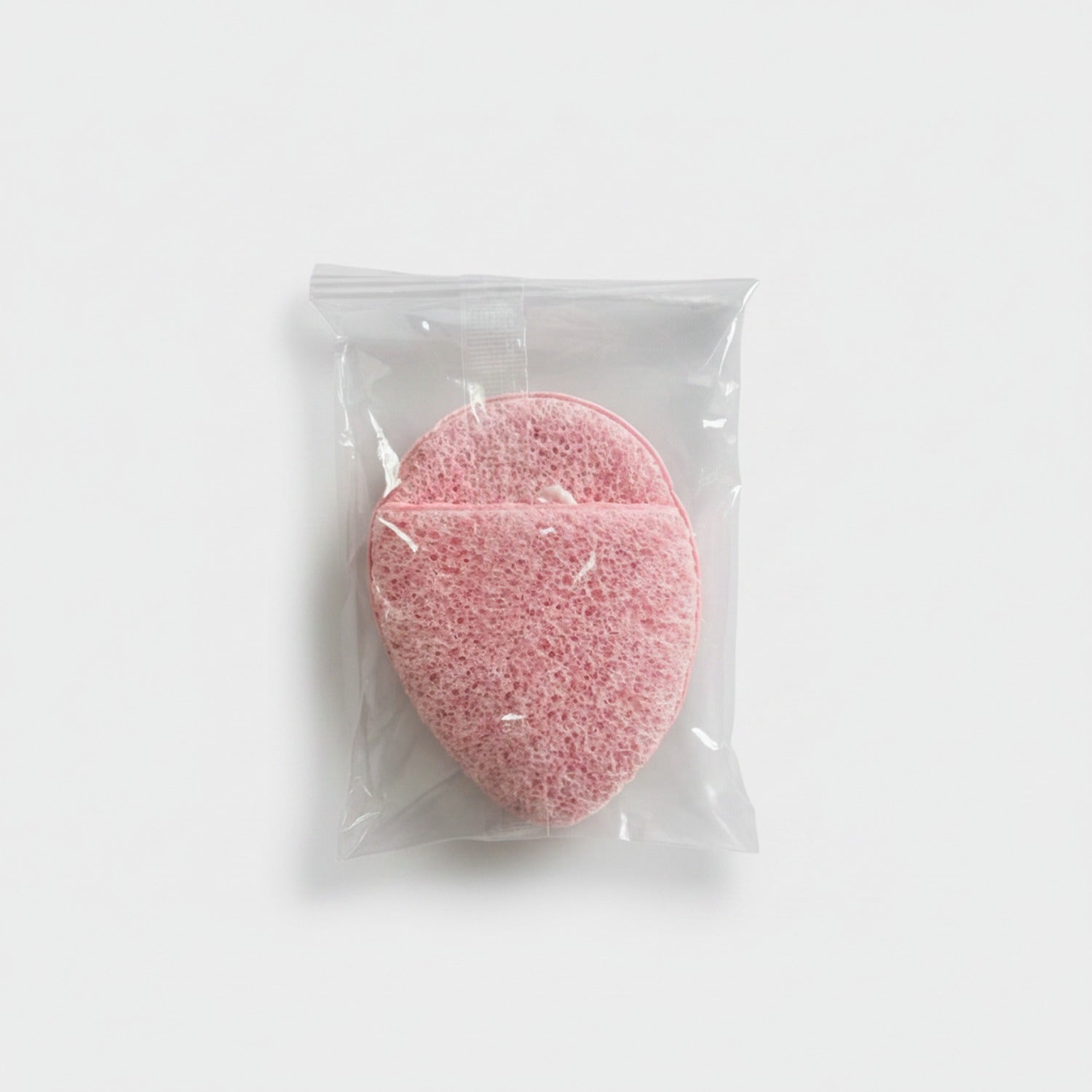 Pink Oval Textured Makeup Sponge Puff