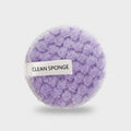 Purple Plush Round Cleansing Sponge Pad