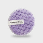 Purple Plush Round Cleansing Sponge Pad