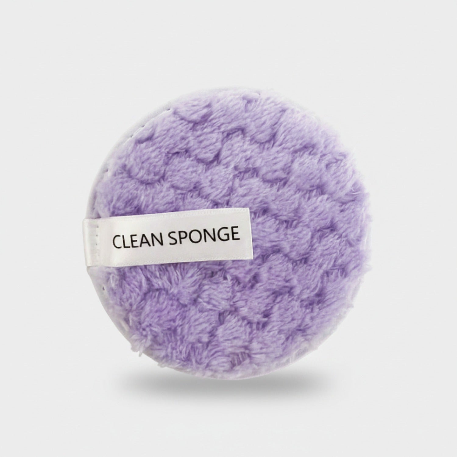 Purple Plush Round Cleansing Sponge Pad