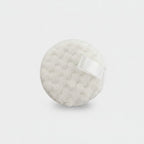 Fluffy White Makeup Remover Pads With Velcro Closure