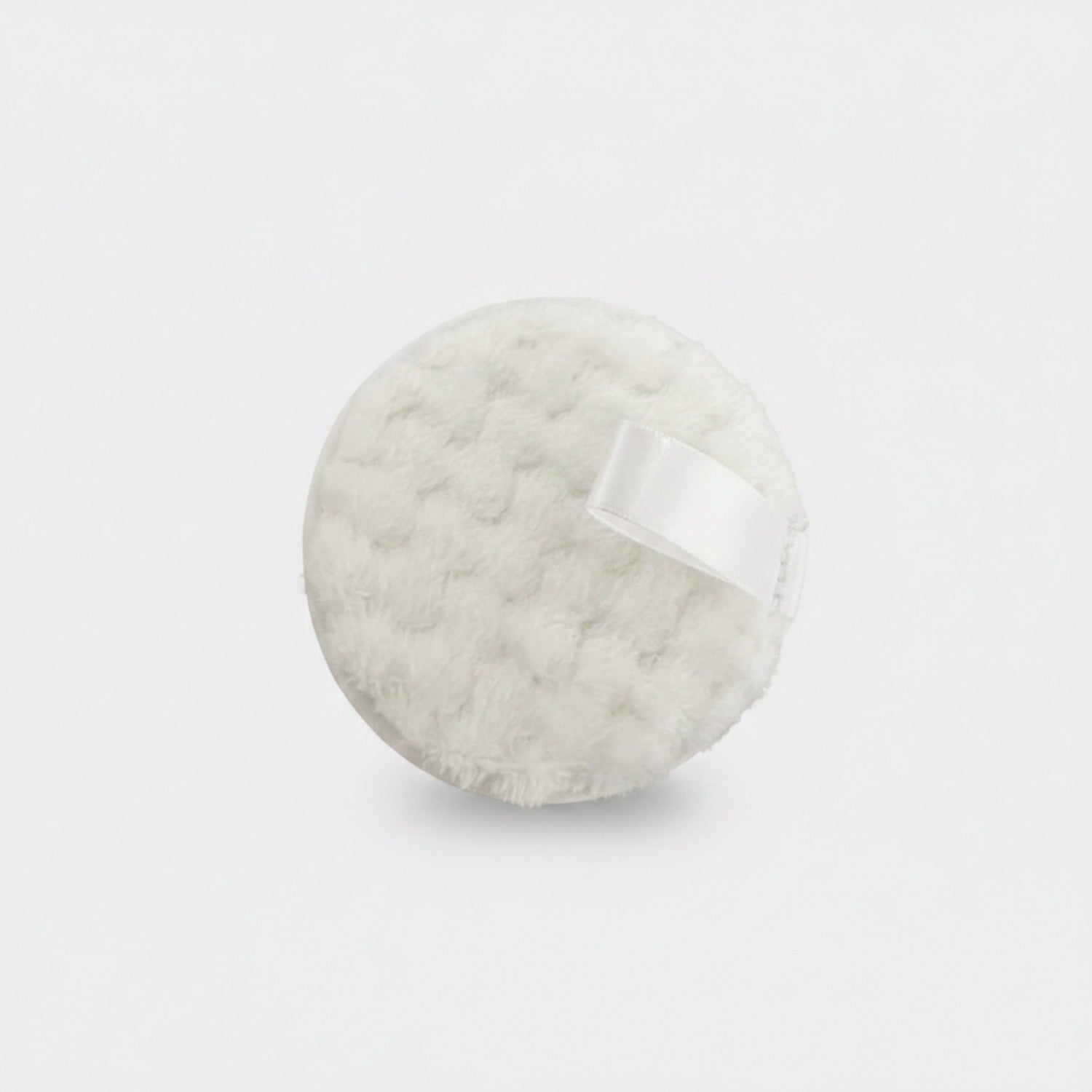 Fluffy White Makeup Remover Pads With Velcro Closure