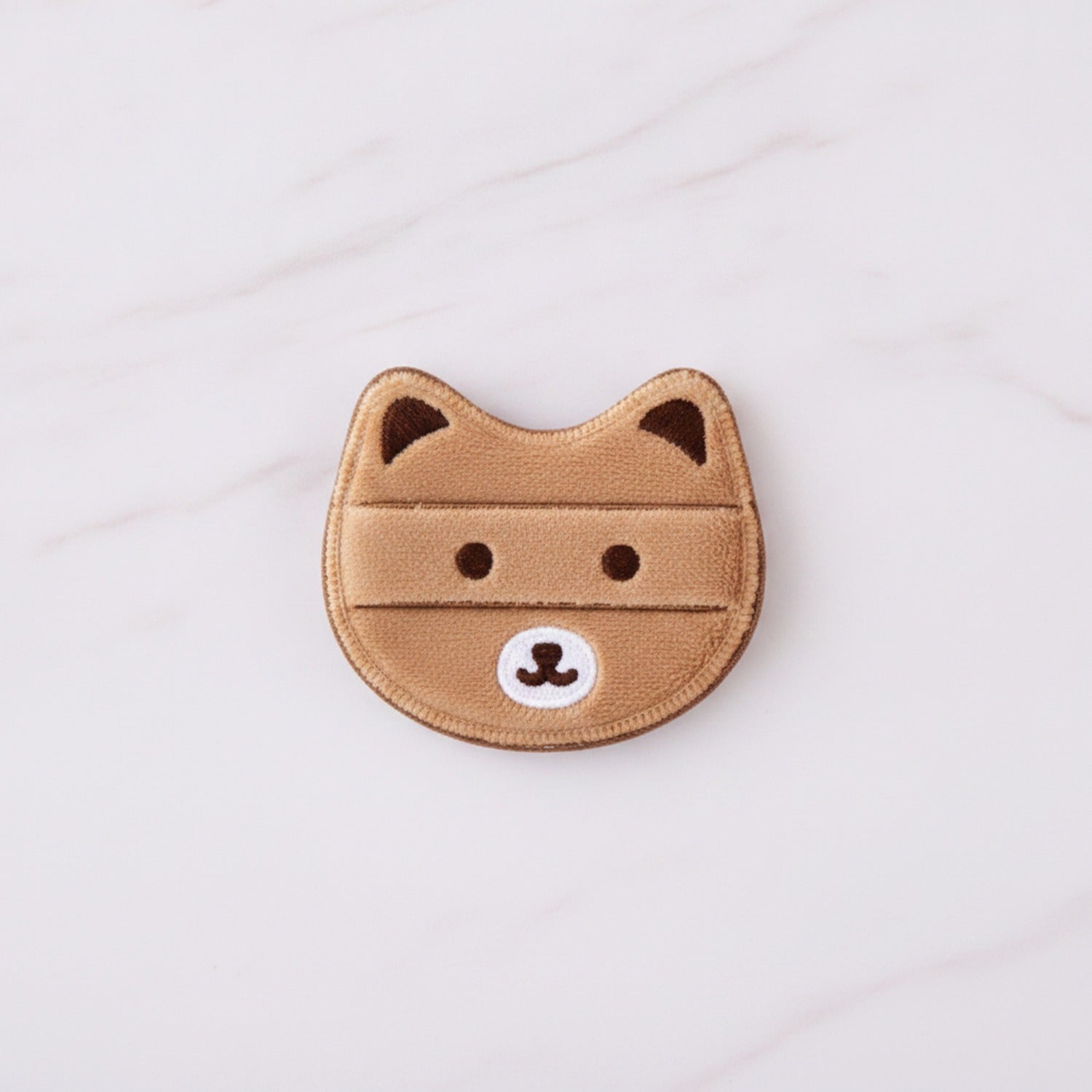 Cute Cat Face Makeup Compact Mirror Pouch
