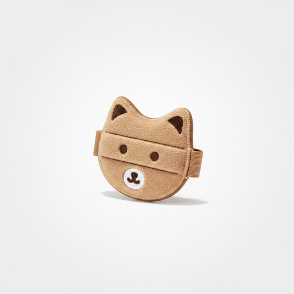 Cute Cat Face Makeup Compact Mirror Pouch – Korean beauty tool (view 1)