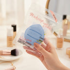 Blue Teardrop Makeup Tool with Slots