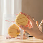 Gold Egg Makeup Sponge with Grooves