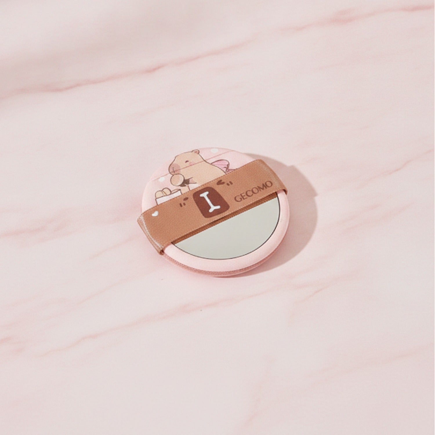 Cute Bear Plush Makeup Mirror Compact Set