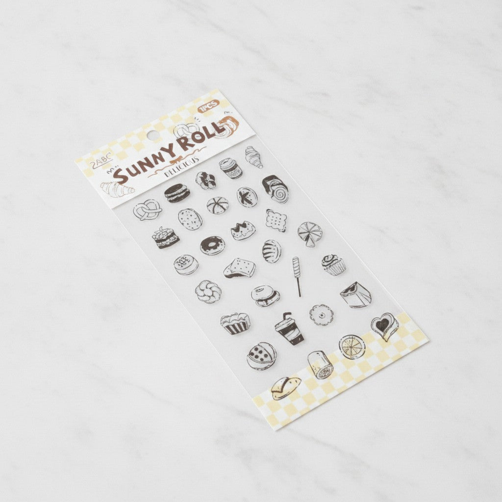 Sunny Roll Delicious Bakery Sticker Sheet