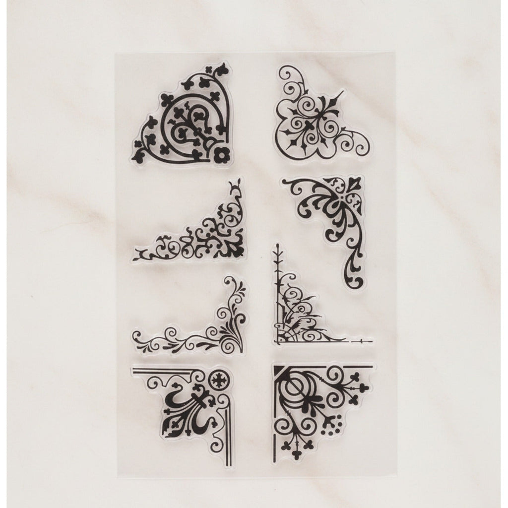 Elegant Corner Frame Clear Stamps - Clear Stamp #19