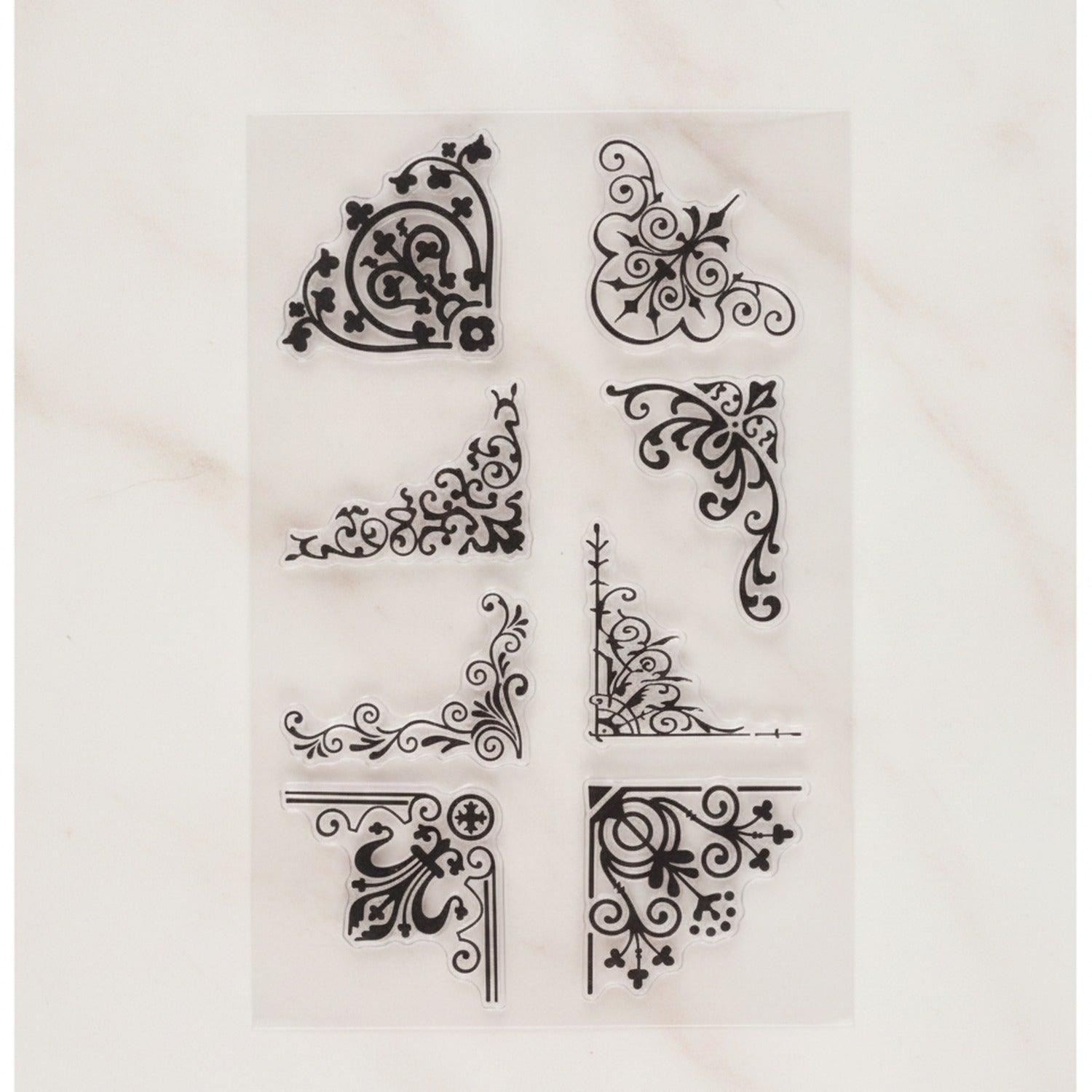Elegant Corner Frame Clear Stamps - Clear Stamp #19