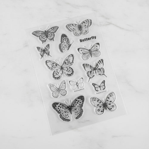 Butterfly Clear Sticker Sheet Collection – stationery (view 2)