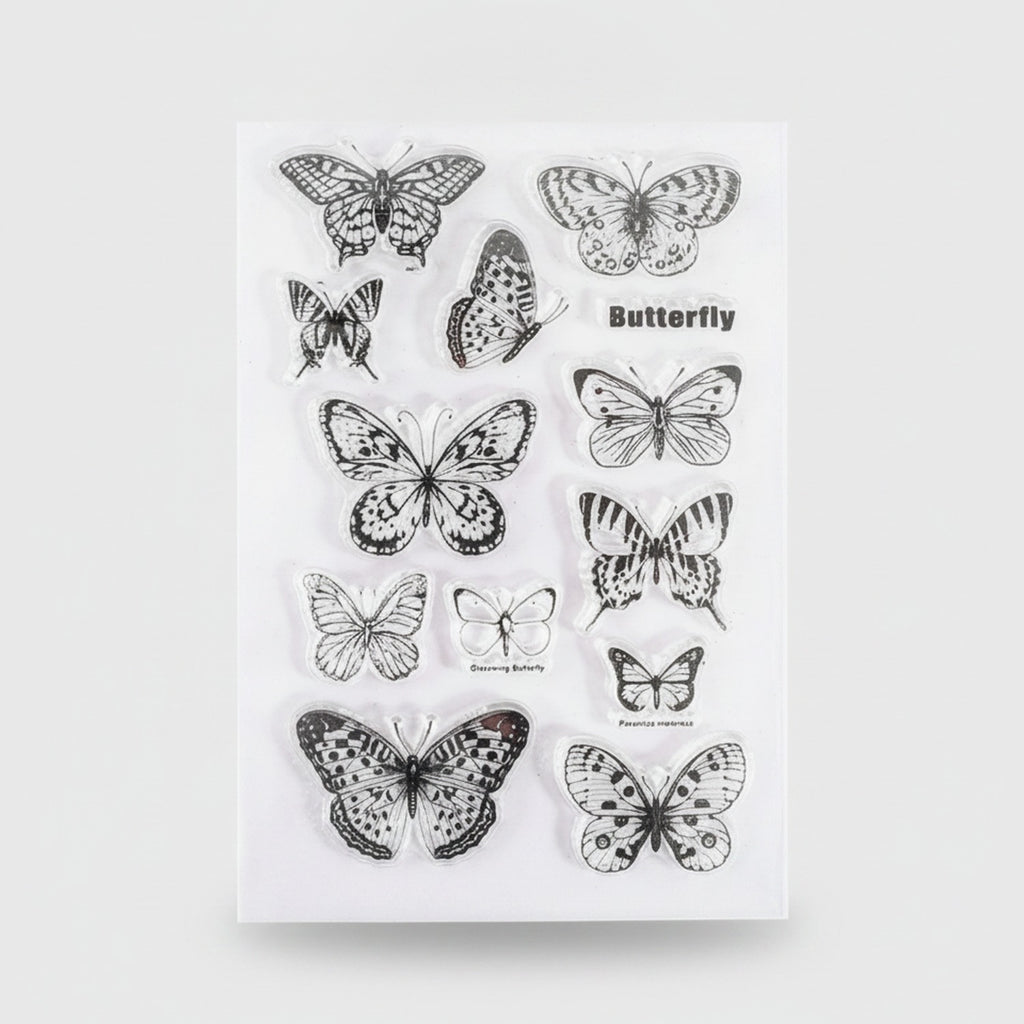 Butterfly Clear Sticker Sheet Collection – stationery (view 1)