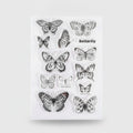 Butterfly Clear Sticker Sheet Collection – stationery (view 1)