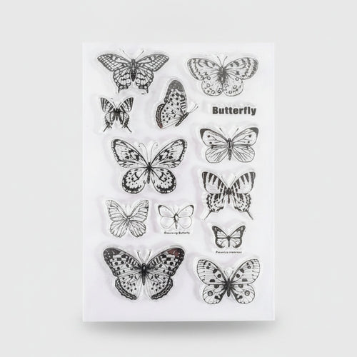 Butterfly Clear Sticker Sheet Collection – stationery (view 1)