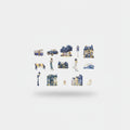 Indigo Town Aesthetic Sticker Sheet Set – stationery (view 1)
