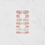 Gradient Ombre Nail Wraps With Rhinestone Accents – Korean nail care (view 2)