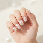 Bow Pearl Heart Nail Art Stickers