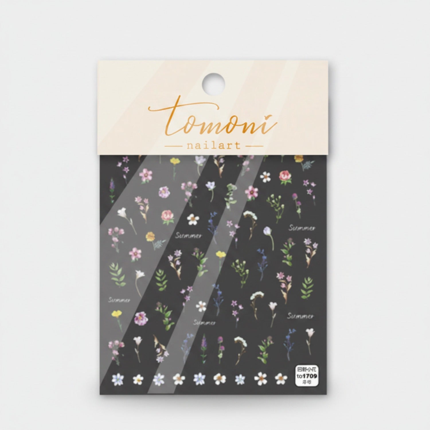 Floral Nail Art Sticker Sheet Summer Flowers