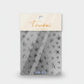 Silver Star Nail Art Sticker Strips
