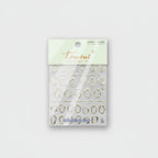 Gold Geometric Nail Art Charms Set