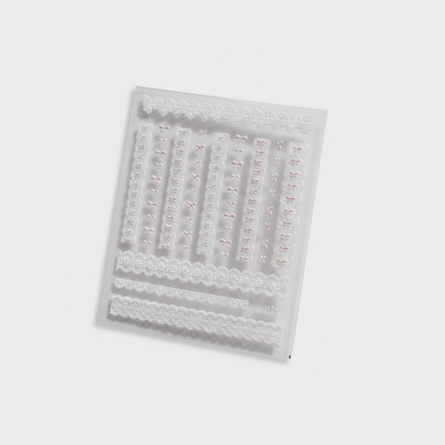 White Lace Nail Art Stamper Sheet Set