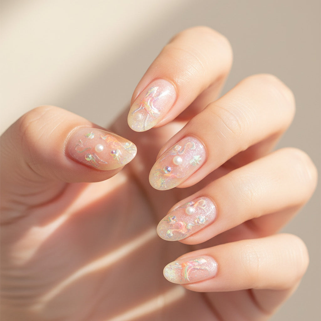 Fairy Ballet Nail Art Stickers With Crystals
