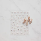 Flower Nail Art Stickers With Rhinestone Details – Korean nail care (view 2)
