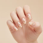 Gold Star Crystal Nail Sticker Set