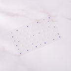 Purple Flower Crystal Nail Art Stickers – Korean nail care (view 2)