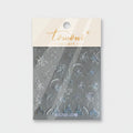 Fireworks Nail Art Stickers Silver Glitter Castle Theme
