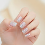Fireworks Nail Art Stickers Silver Glitter Castle Theme