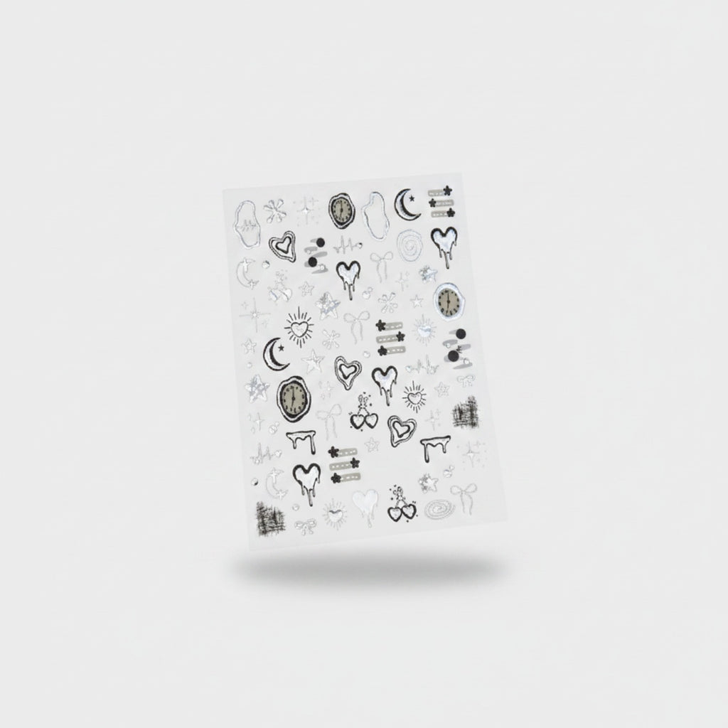 Celestial Doodle Temporary Tattoo Sheet