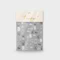 Nail Art Stickers Gray Butterfly Umbrella Design