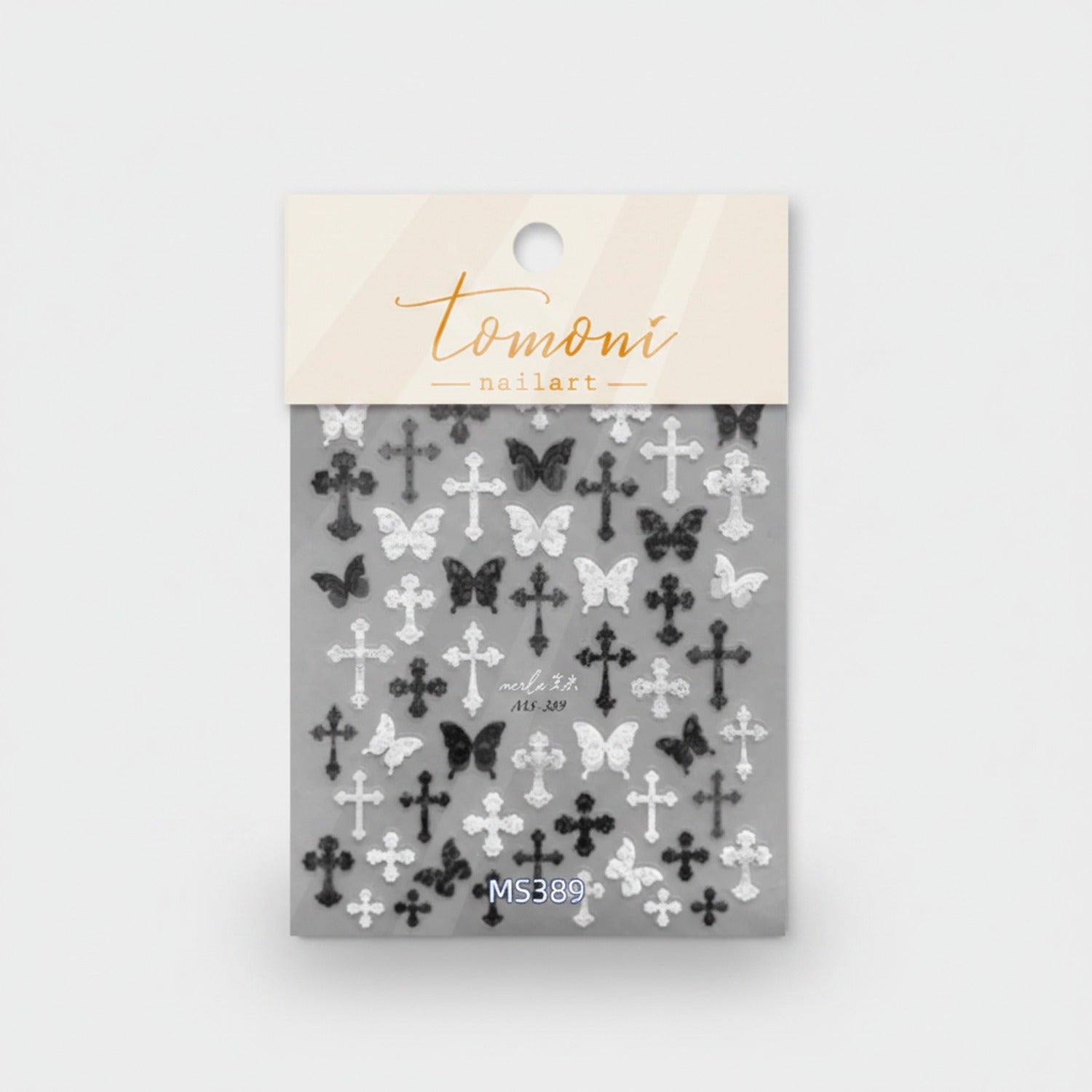 Butterfly and Cross Nail Art Stickers
