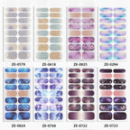 Nail Art Sticker Strips Colorful Collection Pack – Korean nail care (view 1)