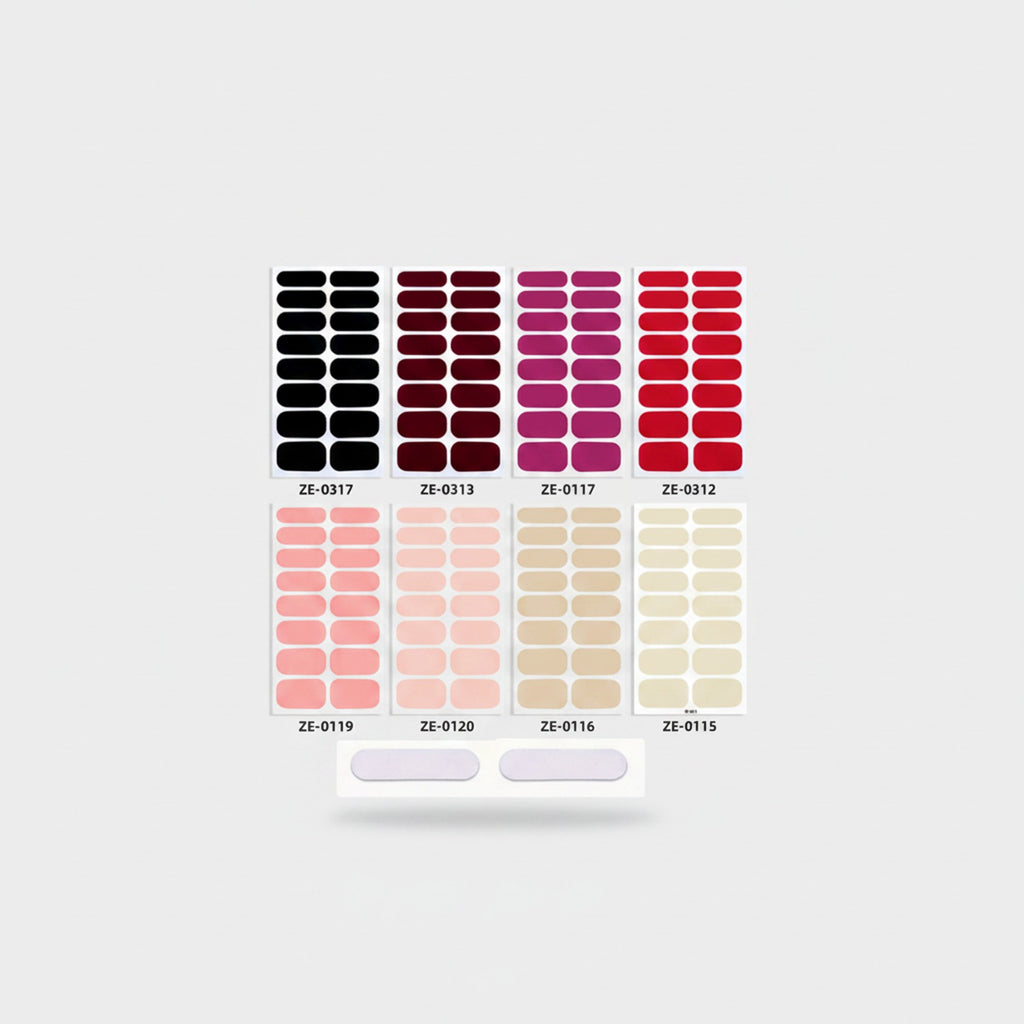 Nail Polish Strips Colorful Manicure Set