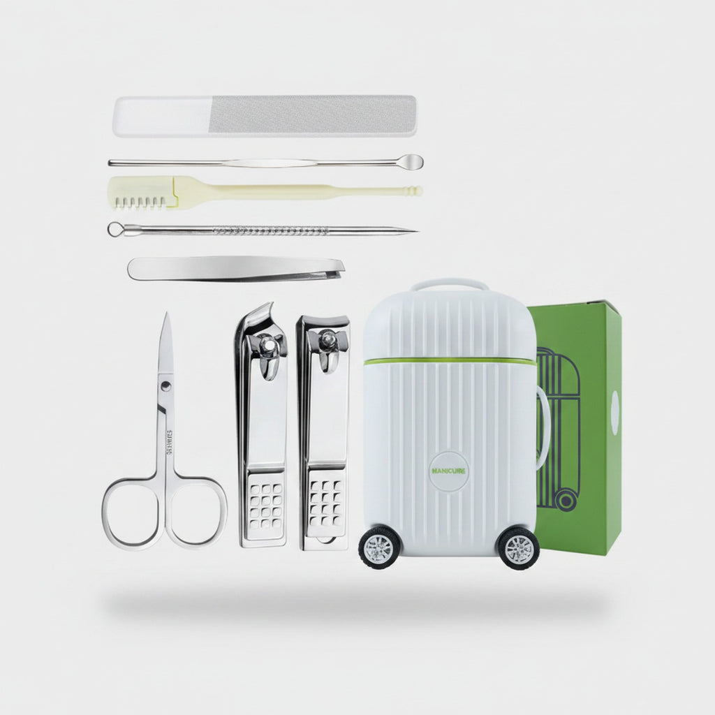 Portable Manicure Kit with Nail Clippers and Tools