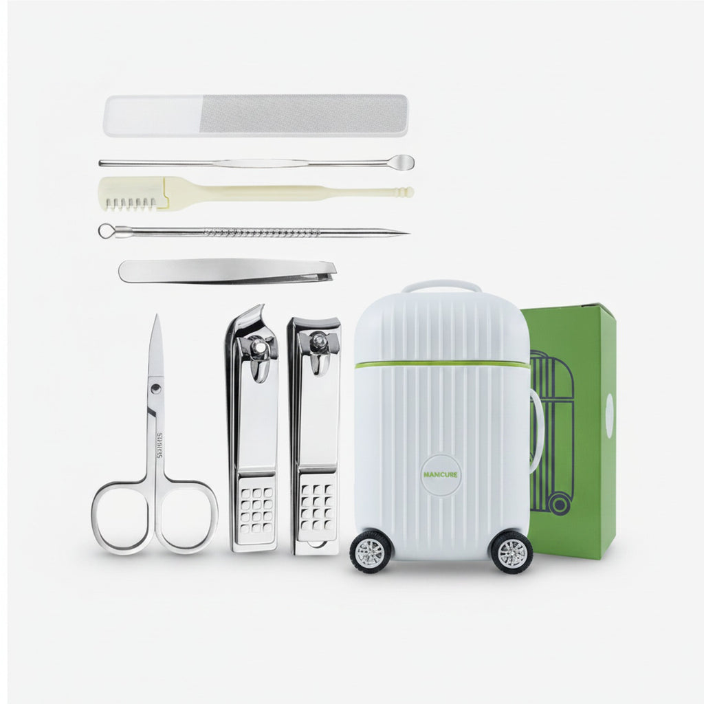 Portable Manicure Kit With Nail Clippers And Tools – Korean nail care (view 1)