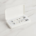 Cream Nail Care Manicure Set With Scissors – Korean nail care (view 2)