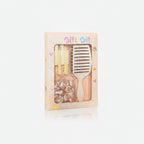 Pastel Hair Brush Set With Hair Clips And Scrunchies – Korean beauty tool (view 1)