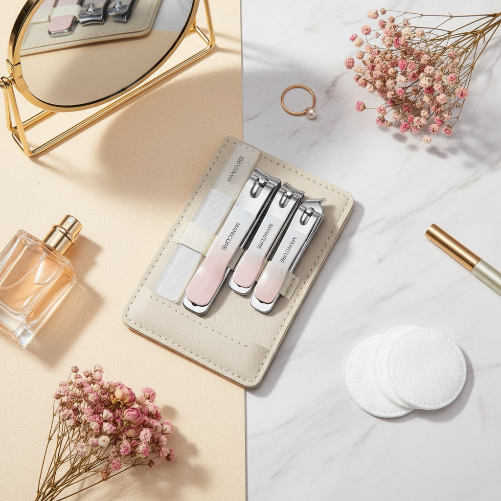 Manicure Set With Nail Clippers & File – Korean nail care (view 3)