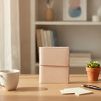 Blush Pink Elastic Band Hardcover Notebook – stationery (view 2)