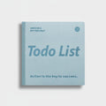 "Todo List" Motivational Square Notebook - Daily Planner Blue
