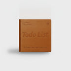 "Todo List" Motivational Square Notebook - Daily Planner Caramel