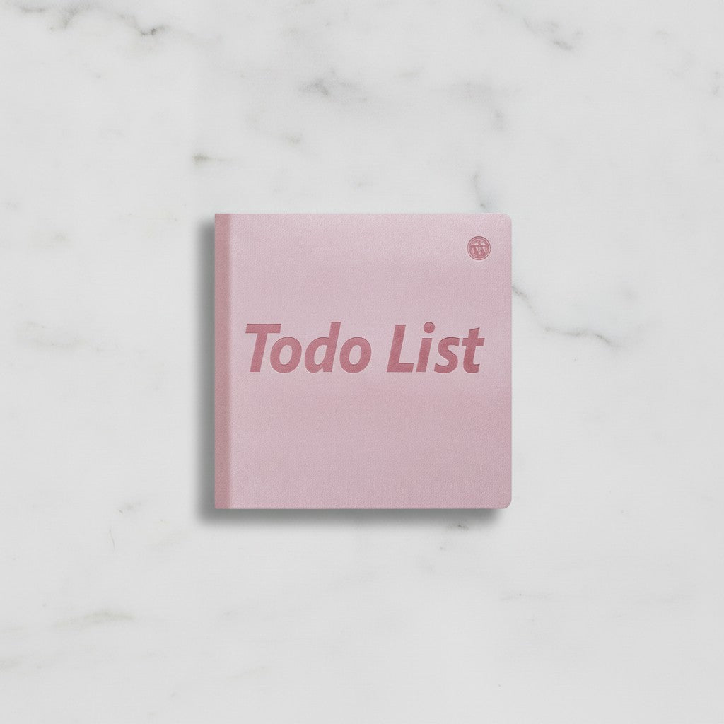 Todo List" Motivational Square Notebook - Daily Planner Notebook Pink – stationery (view 2)