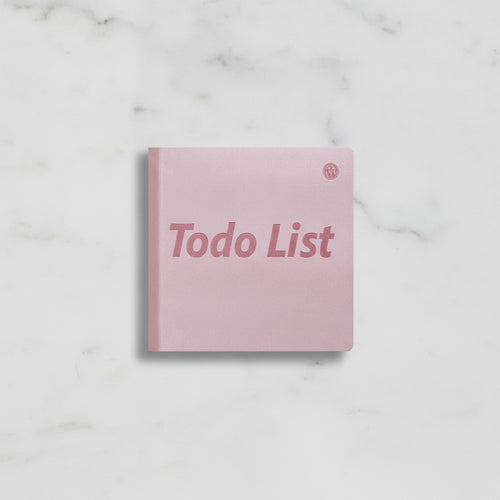 Todo List" Motivational Square Notebook - Daily Planner Notebook Pink – stationery (view 2)